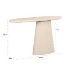 Richmond Wandtafel Clayton Beige 130cm