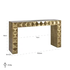 Richmond Wandtafel Collada Brushed Goud