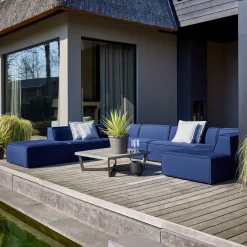 Rivièra Maison Bankelement Bellagio Outdoor Midden Blauw