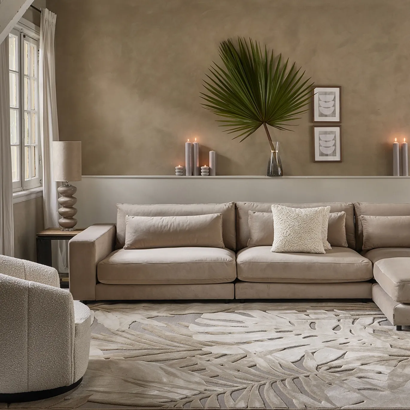 Rivièra Maison Bankelement Stephen Midden Taupe