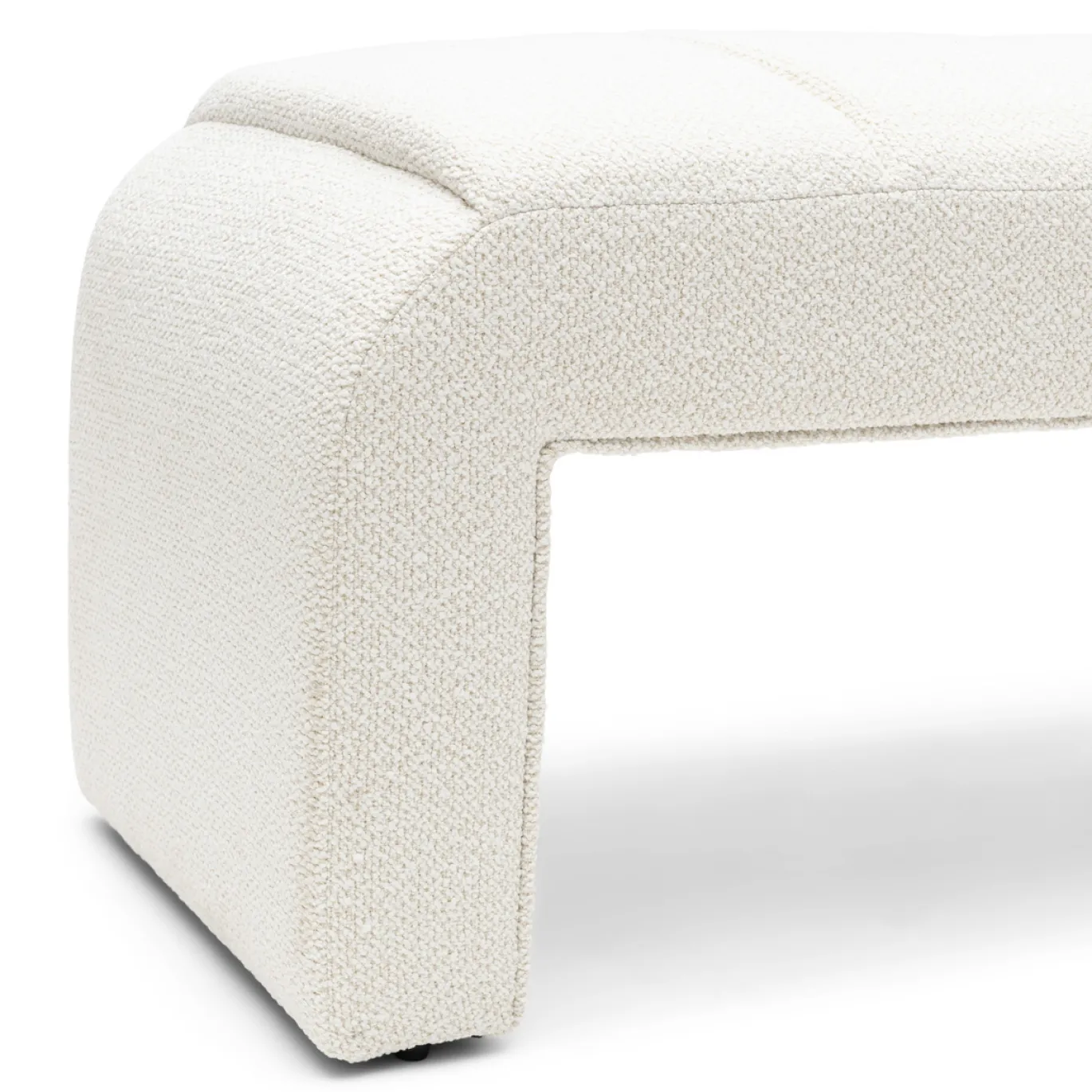 Rivièra Maison Bankje Brera Bouclé Wit