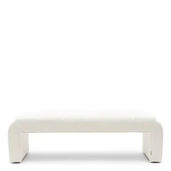 Rivièra Maison Bankje Brera Bouclé Wit