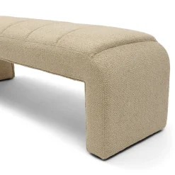 Rivièra Maison Bankje Brera Bouclé Naturel Grijs