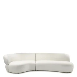 Rivièra Maison Bank San Remo 2,5-Zits Links Bouclé Wit