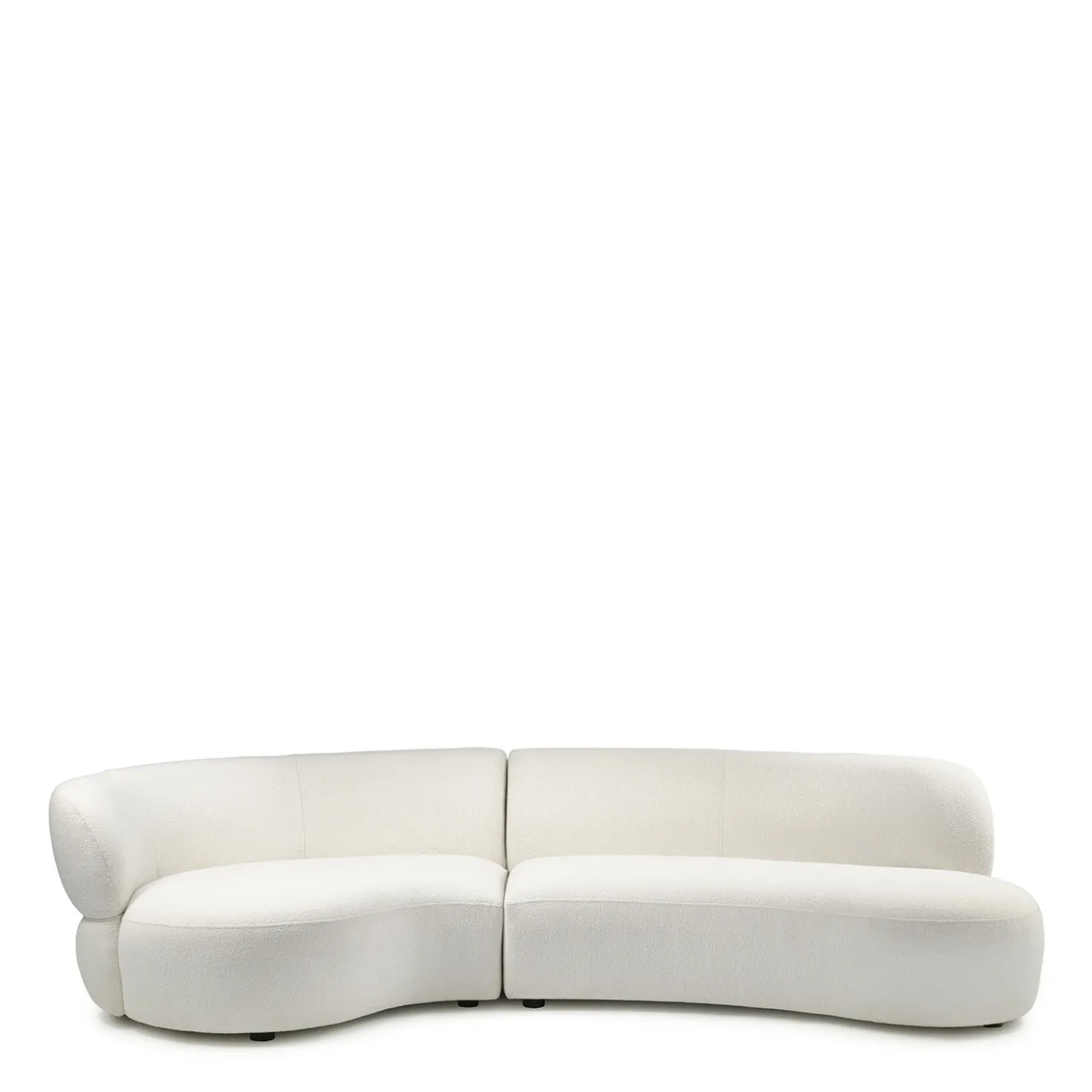 Rivièra Maison Bank San Remo 2,5-Zits Links Bouclé Wit