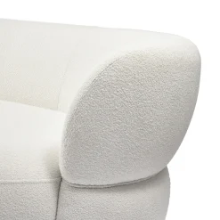 Rivièra Maison Bank San Remo 3,5-Zits Rechts Bouclé Wit