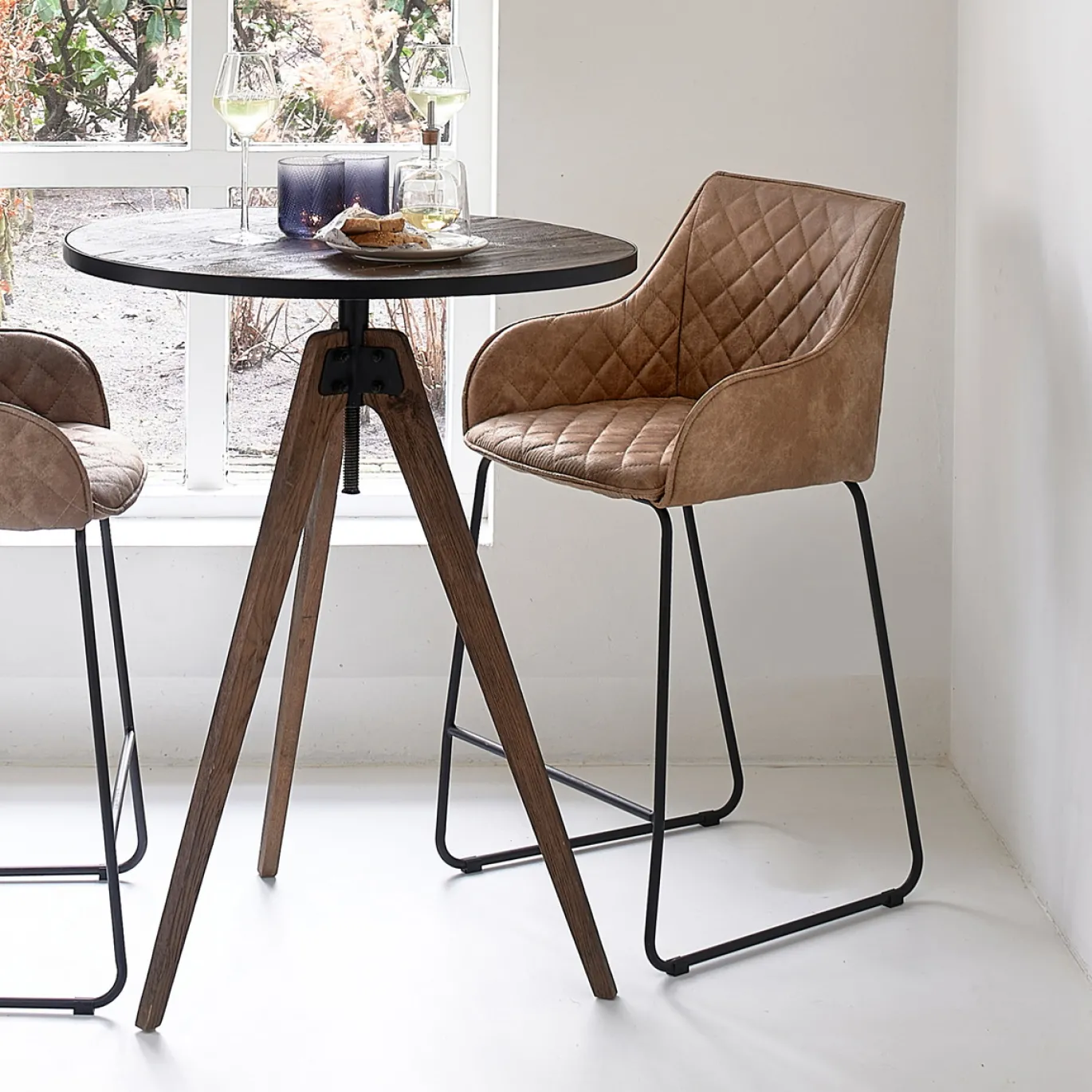 Rivièra Maison Barstoel Frisco Drive Pellini Camel