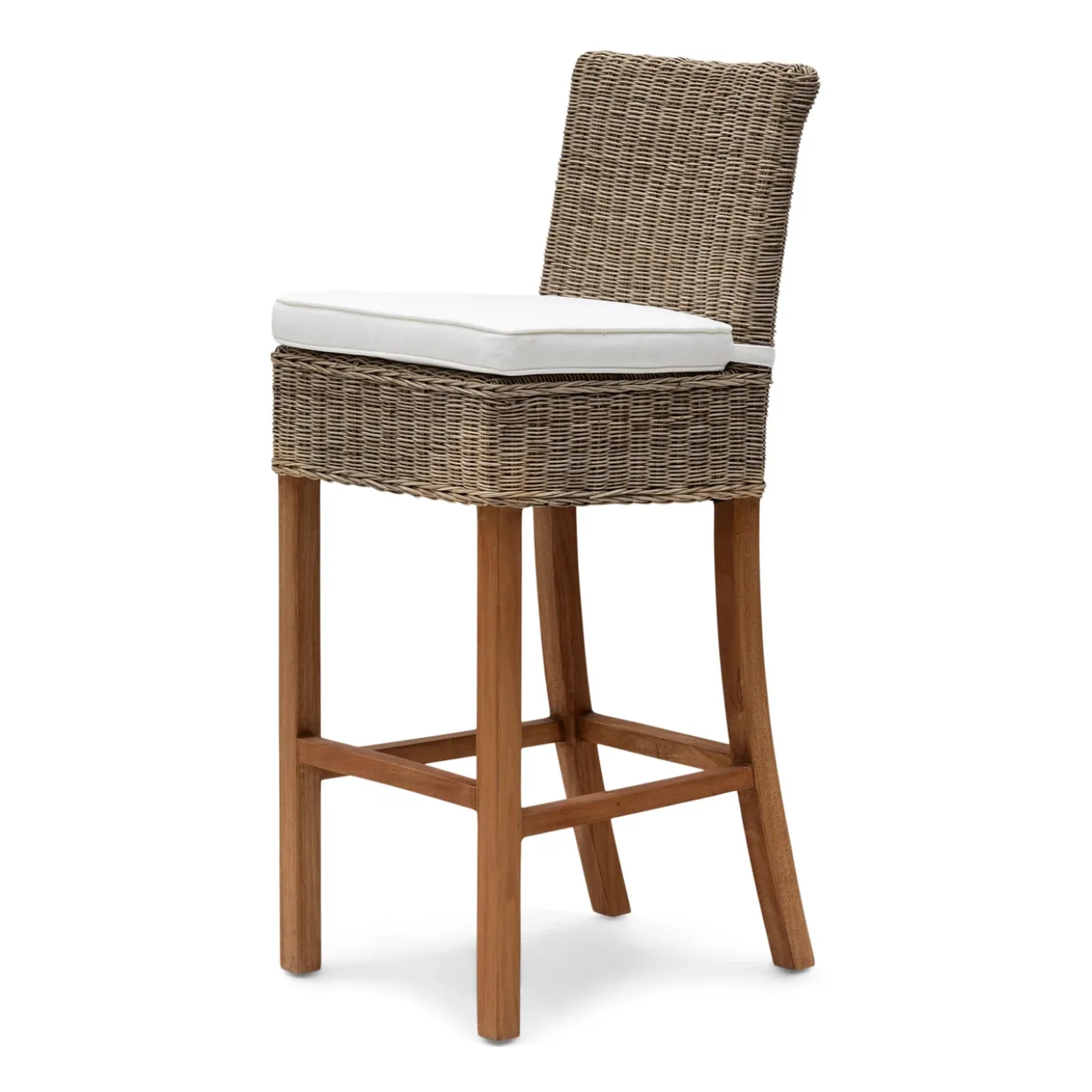 Rivièra Maison Barstoel Rustic Rattan Grijs