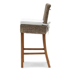 Rivièra Maison Barstoel Rustic Rattan Grijs