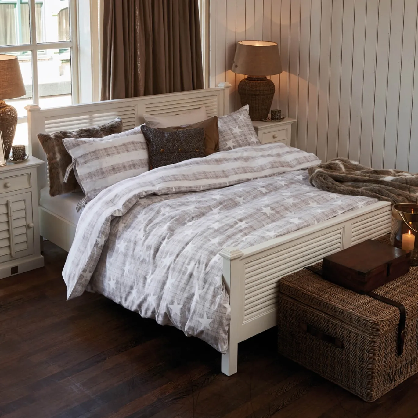 Rivièra Maison Bed New Orleans Wit 180x200cm