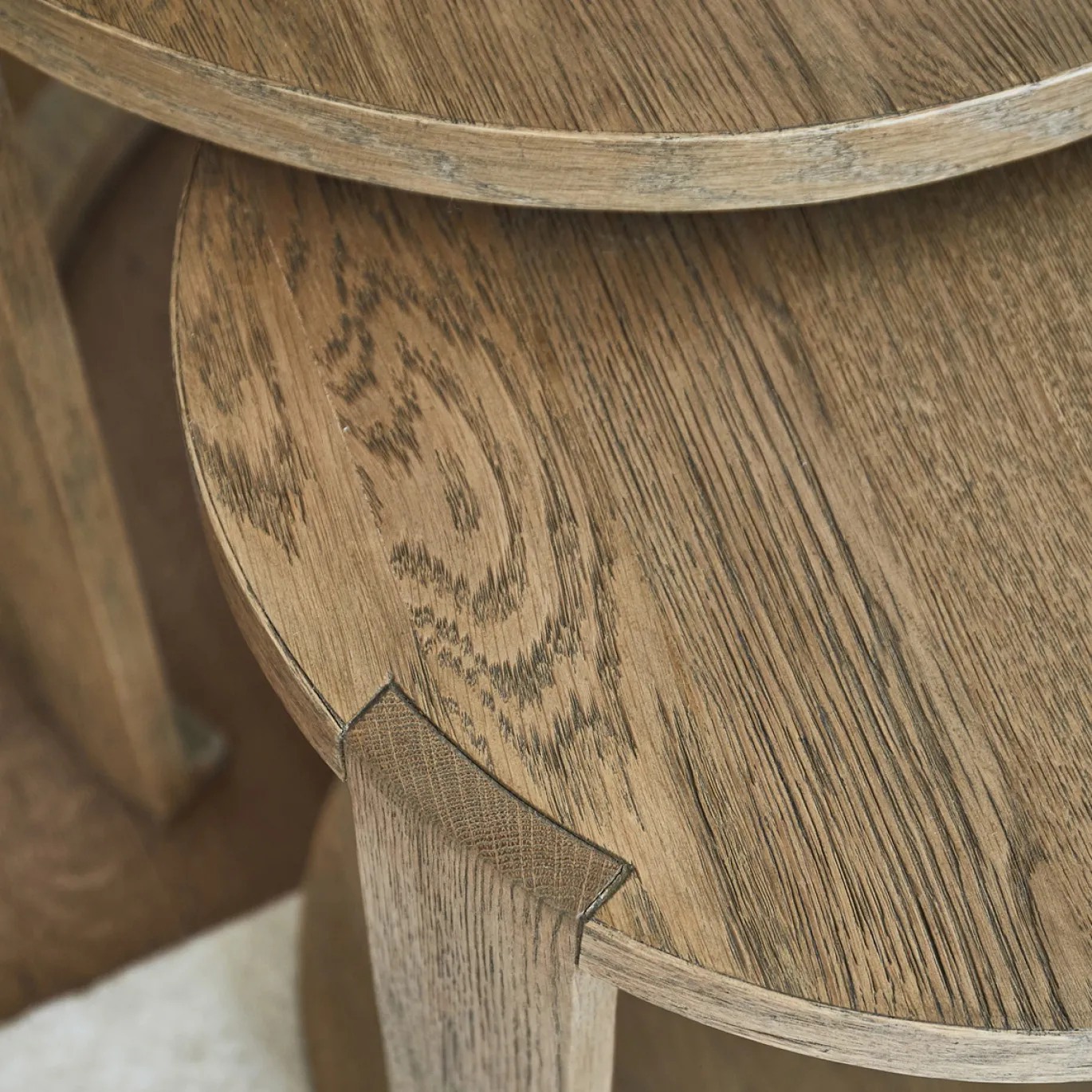 Rivièra Maison Bijzettafel Astoria Naturel Set van 2