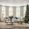 Rivièra Maison Bijzettafel Casone Marmer Wit Ø60cm