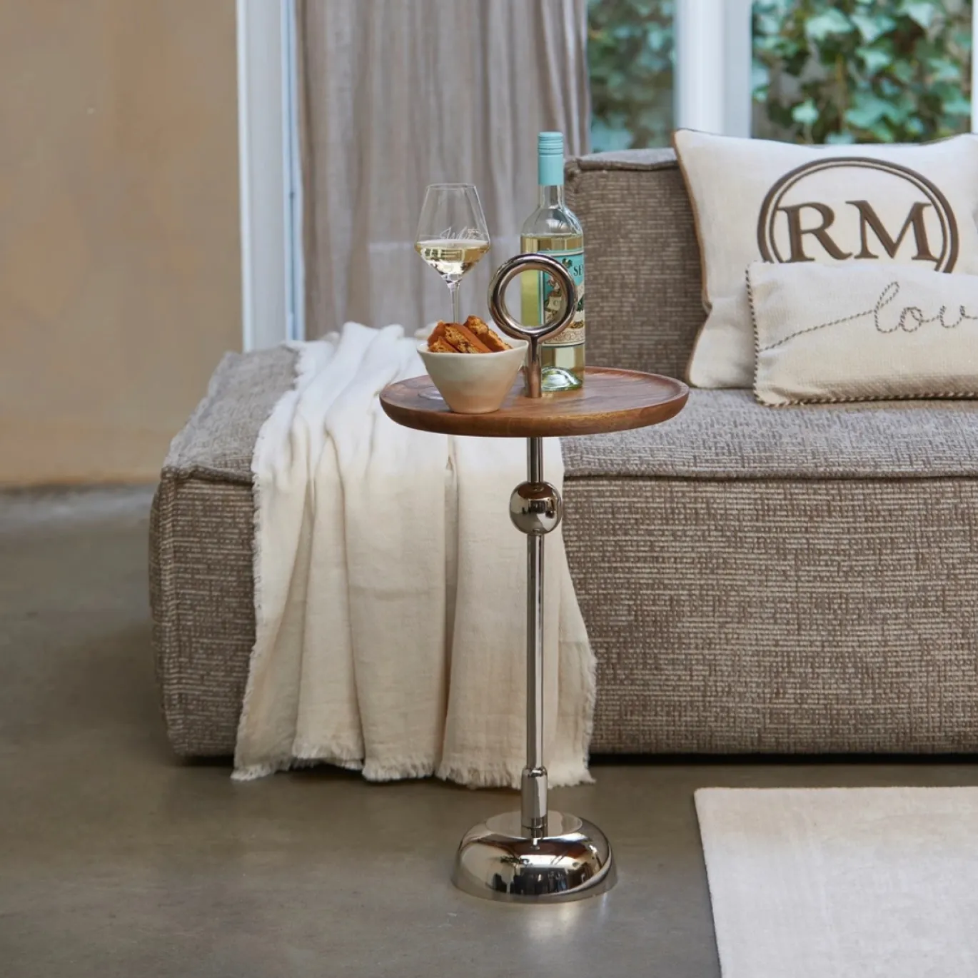 Rivièra Maison Bijzettafel Colonna Ø35cm