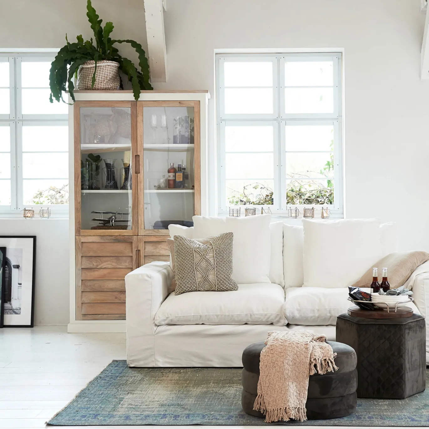 Rivièra Maison Buffetkast Pacifica Naturel/Wit M