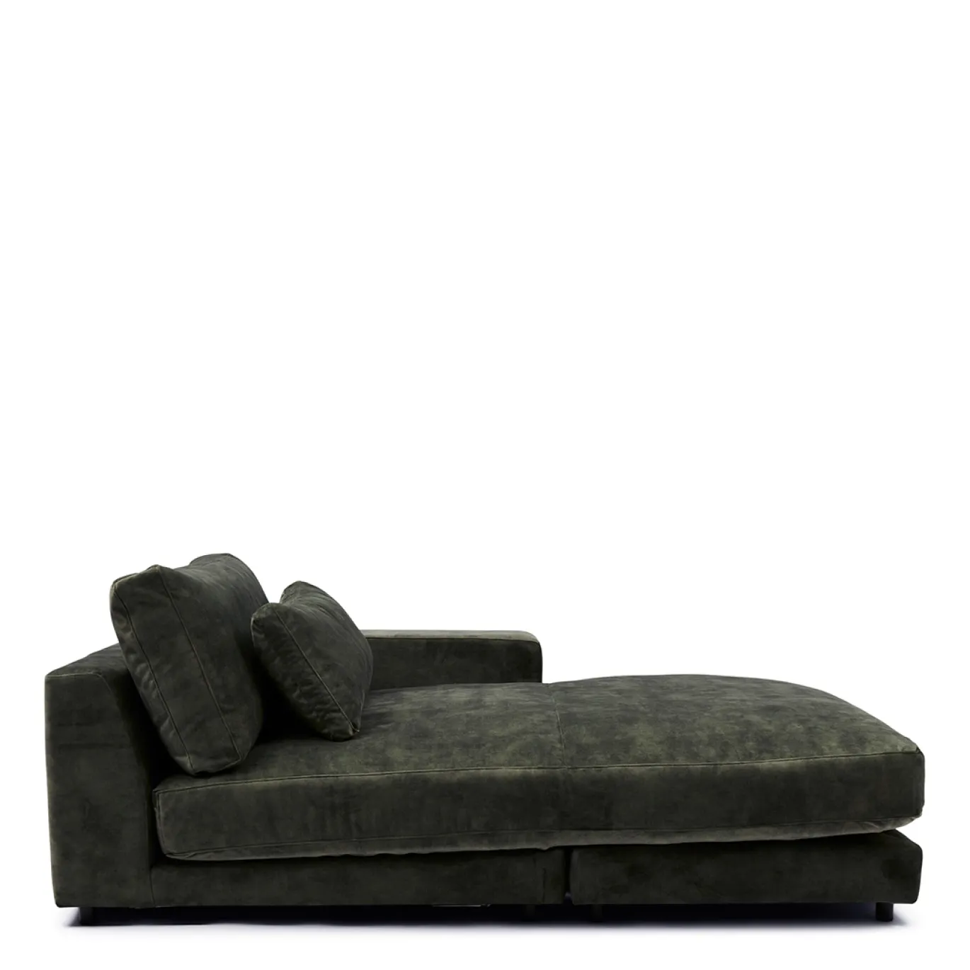 Rivièra Maison Chaise Longue Element Stephen Rechts Fluweel Groenblauw