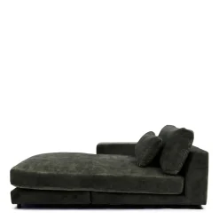 Rivièra Maison Chaise Longue Element Stephen Links Fluweel Groenblauw
