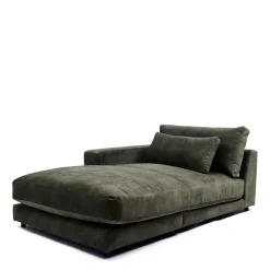 Rivièra Maison Chaise Longue Element Stephen Links Fluweel Groenblauw
