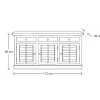 Rivièra Maison Dressoir New Orleans Wit 175cm