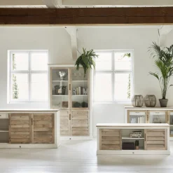 Rivièra Maison Dressoir Pacifica Naturel/Wit 180cm