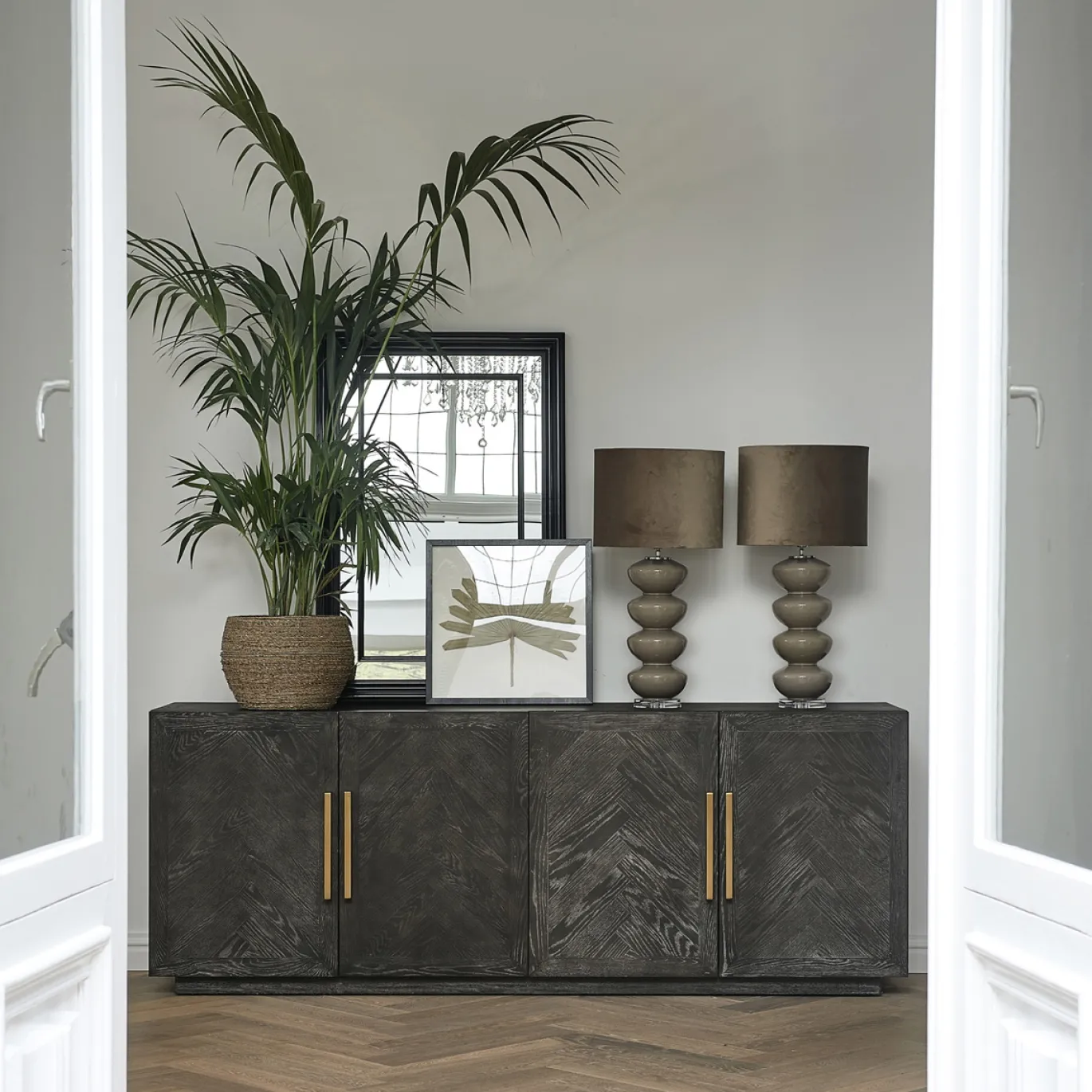 Rivièra Maison Dressoir 5th Avenue Zwart 230cm