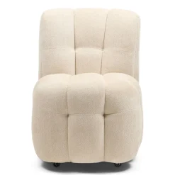 Rivièra Maison Eetkamerstoel Davos Met Wielen Soft Weave Off White