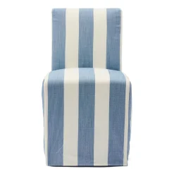Rivièra Maison Eetkamerstoel Firenze met Wielen Blauw/Wit