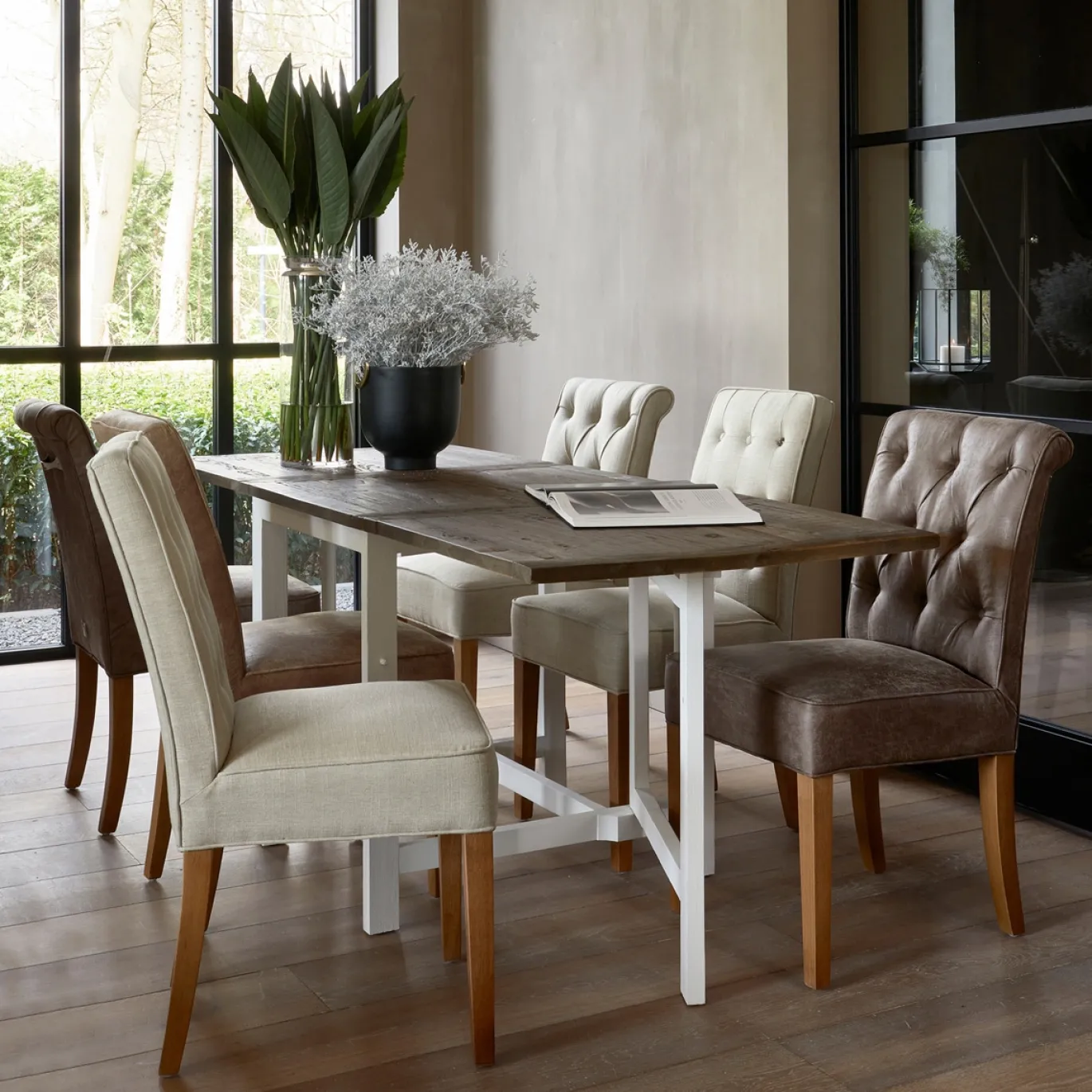 Rivièra Maison Eetkamerstoel Hampton Classic Linnen Naturel