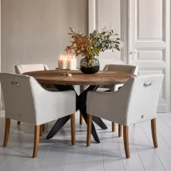 Rivièra Maison Eetkamerstoel Savile Row Naturel