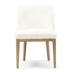 Rivièra Maison Eetkamerstoel Whistler Imitatiebont Wit