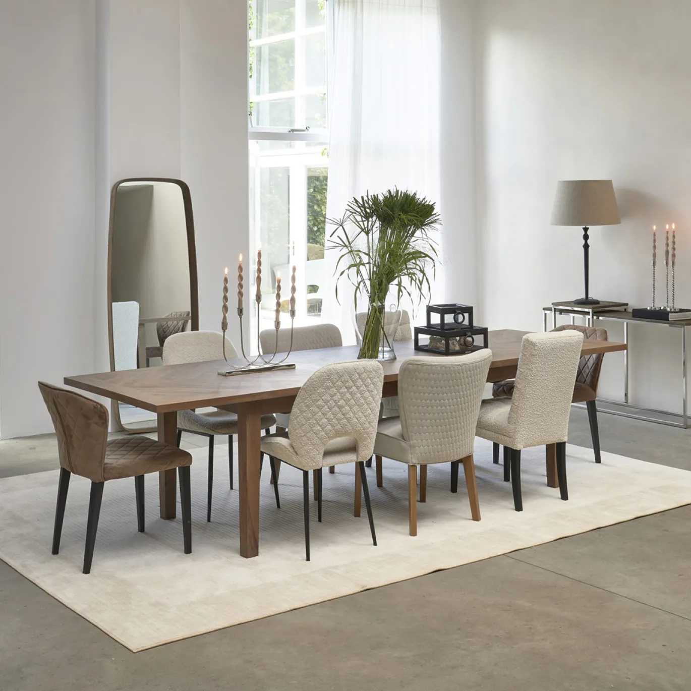 Rivièra Maison Eettafel Bodie Hill Bruin Uitschuifbaar 220-310cm
