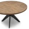 Rivièra Maison Eettafel Falcon Crest Ø130cm Naturel/Zwart