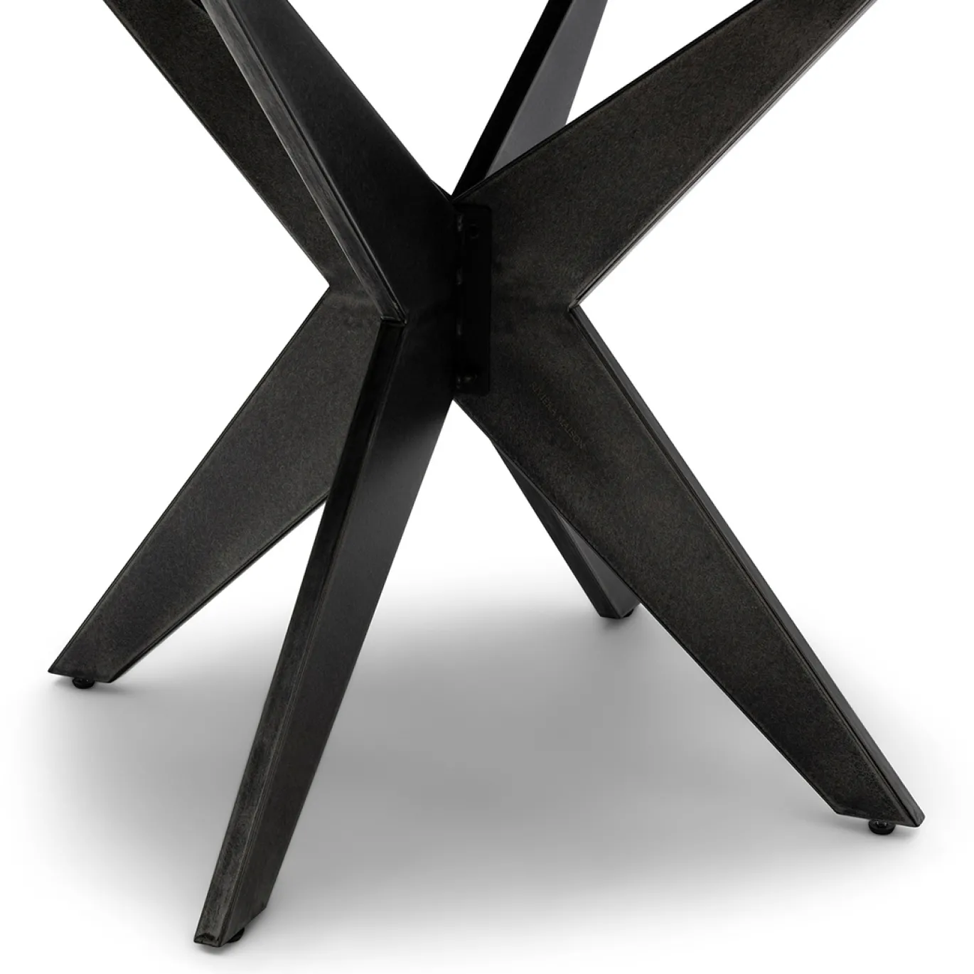 Rivièra Maison Eettafel Falcon Crest Ø130cm Naturel/Zwart