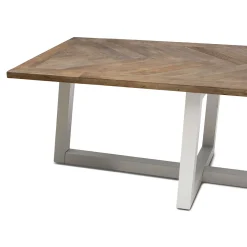 Rivièra Maison Eettafel Flores Naturel/Wit 400x100cm