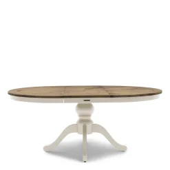 Rivièra Maison Eettafel Le Marais Bruin/Wit Uitschuifbaar 140/190cm