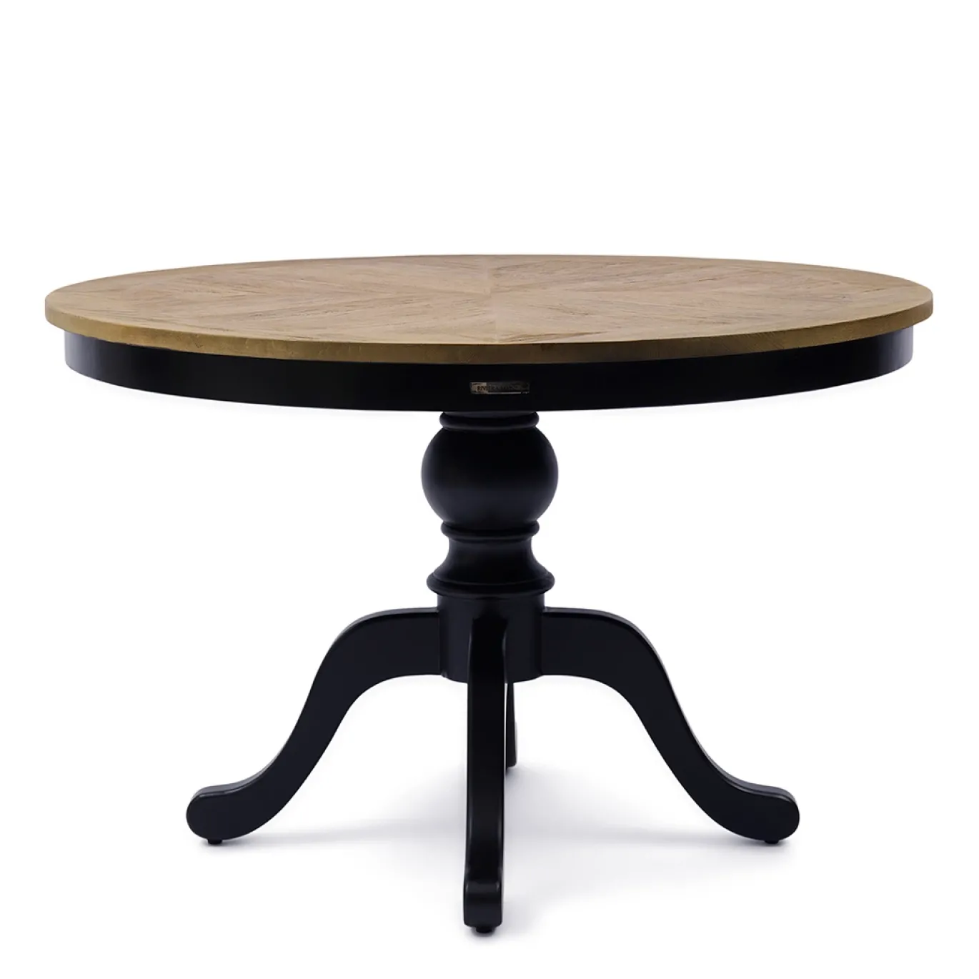 Rivièra Maison Eettafel Le Marais Ø120cm Naturel/Zwart
