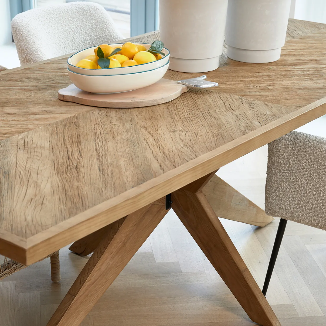 Rivièra Maison Eettafel Portland Eikenhout 230cm