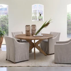 Rivièra Maison Eettafel Portland Eikenhout Ø150cm