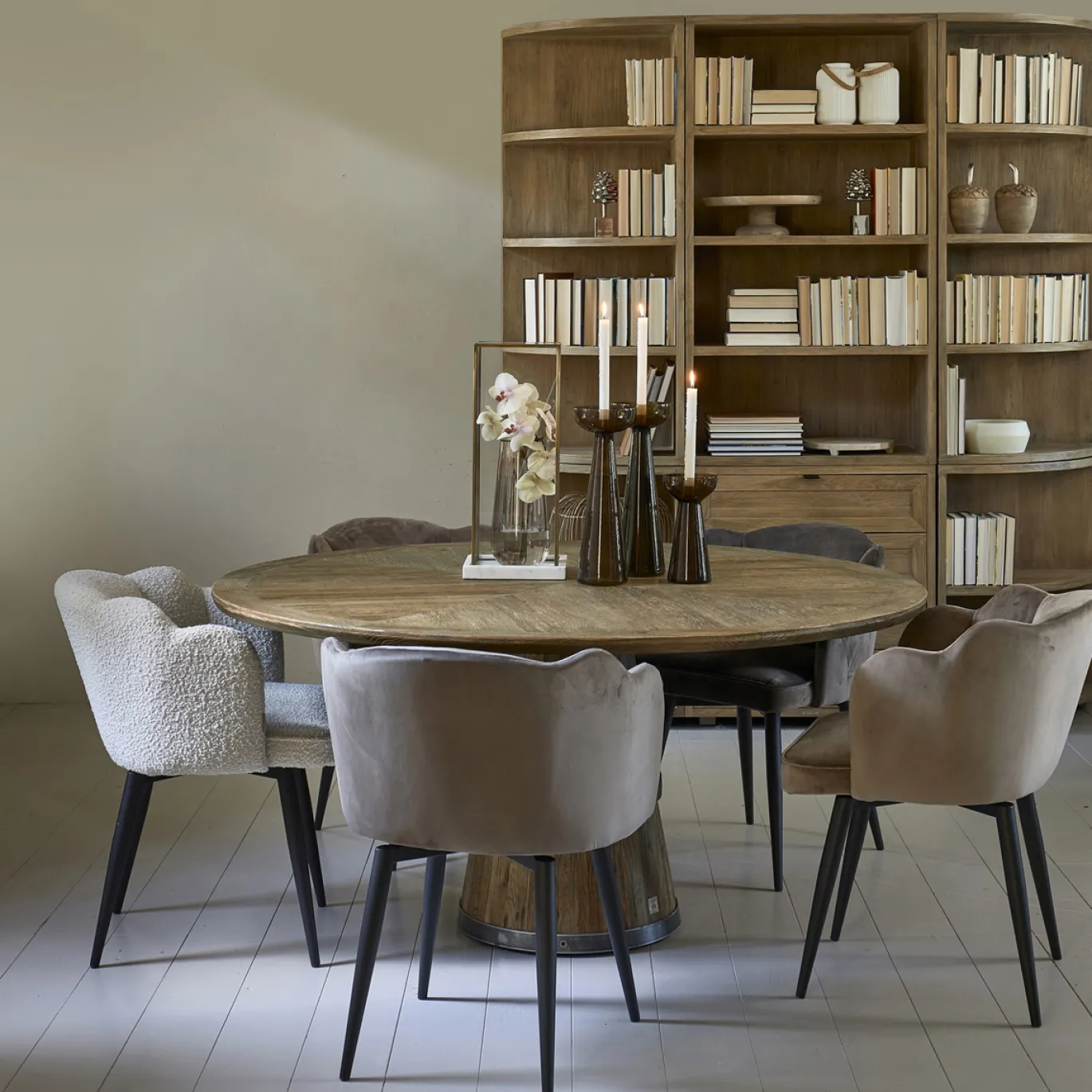 Rivièra Maison Eettafel Siroko Beach Eikenhout Ø160cm