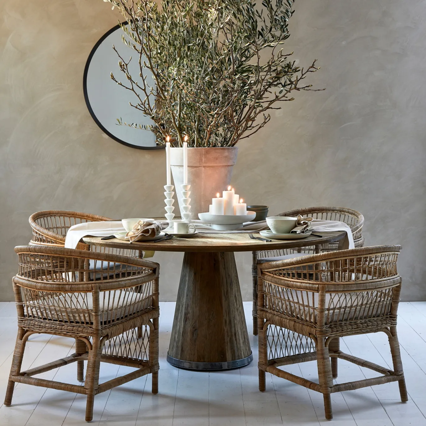 Rivièra Maison Eettafel Siroko Beach Eikenhout Ø160cm
