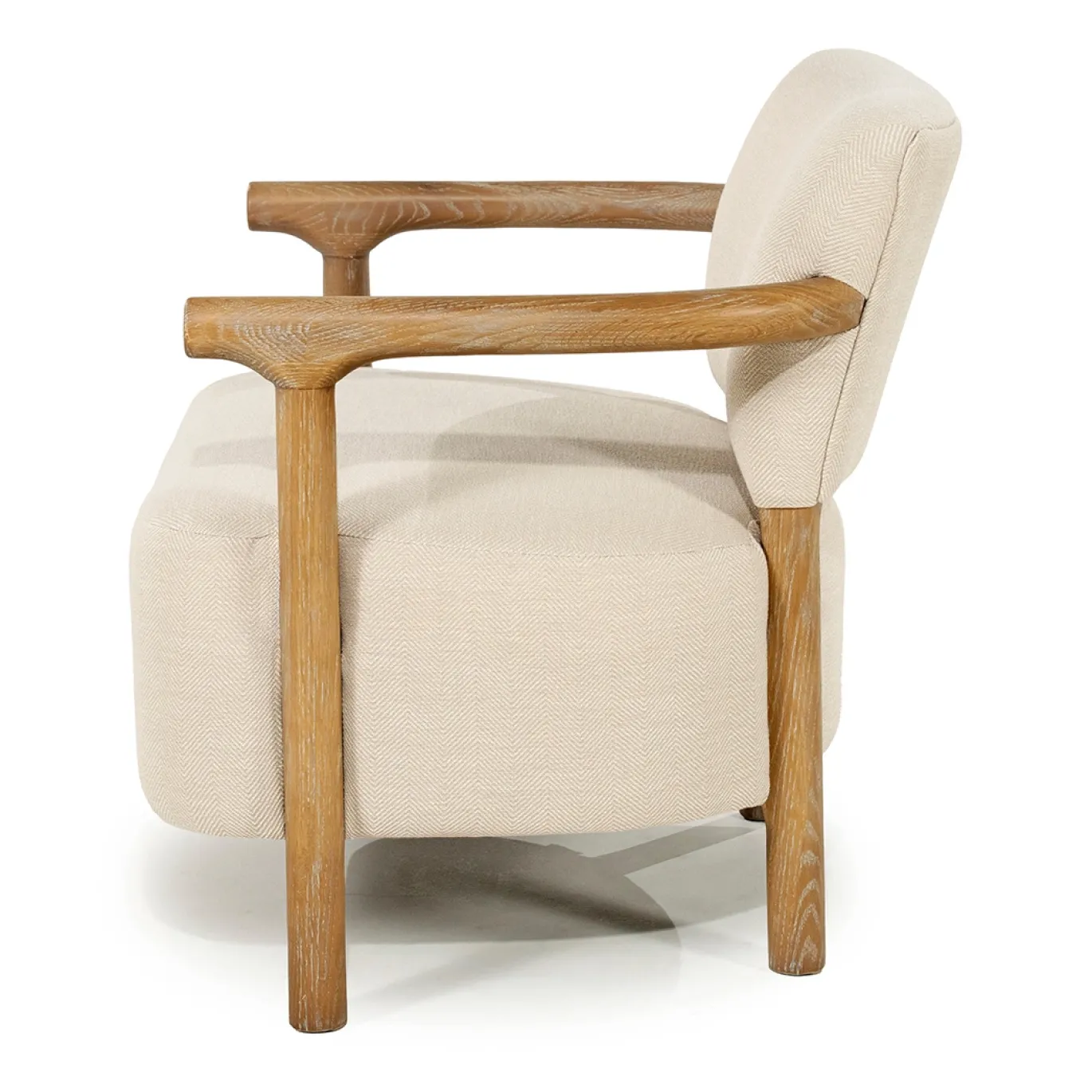 Rivièra Maison Fauteuil Glenn Herringbone Beige