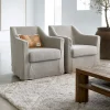 Rivièra Maison Fauteuil Huntington Draaibaar Linnen Beige