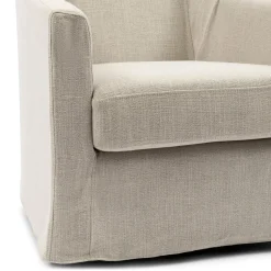 Rivièra Maison Fauteuil Huntington Draaibaar Linnen Beige