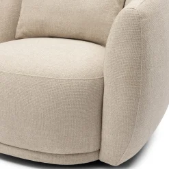 Rivièra Maison Fauteuil Leonardo Draaibaar Chenille Naturel