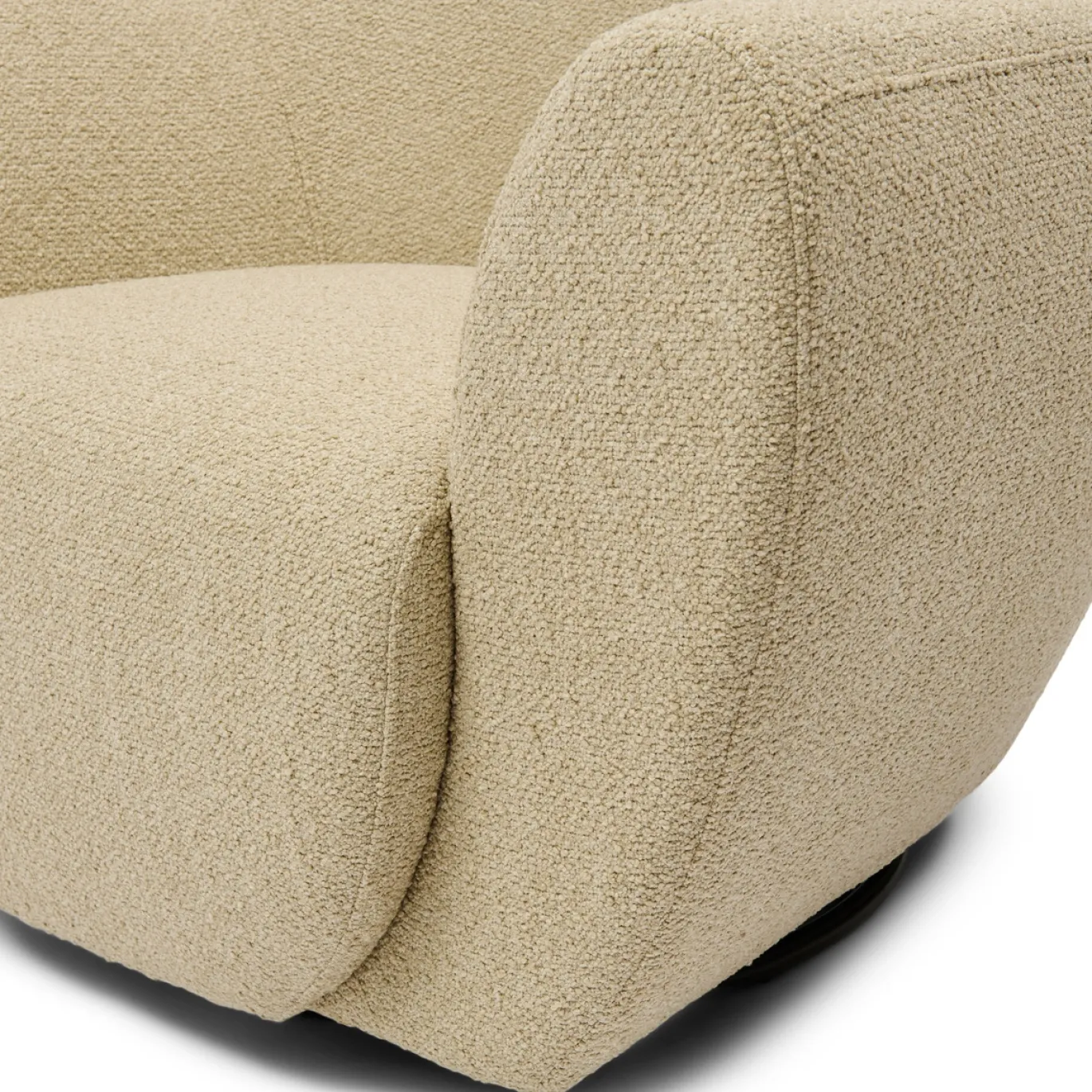 Rivièra Maison Fauteuil The Jill Swivel Bouclé Zand