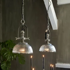 Rivièra Maison Hanglamp Brixton Factory Zilver