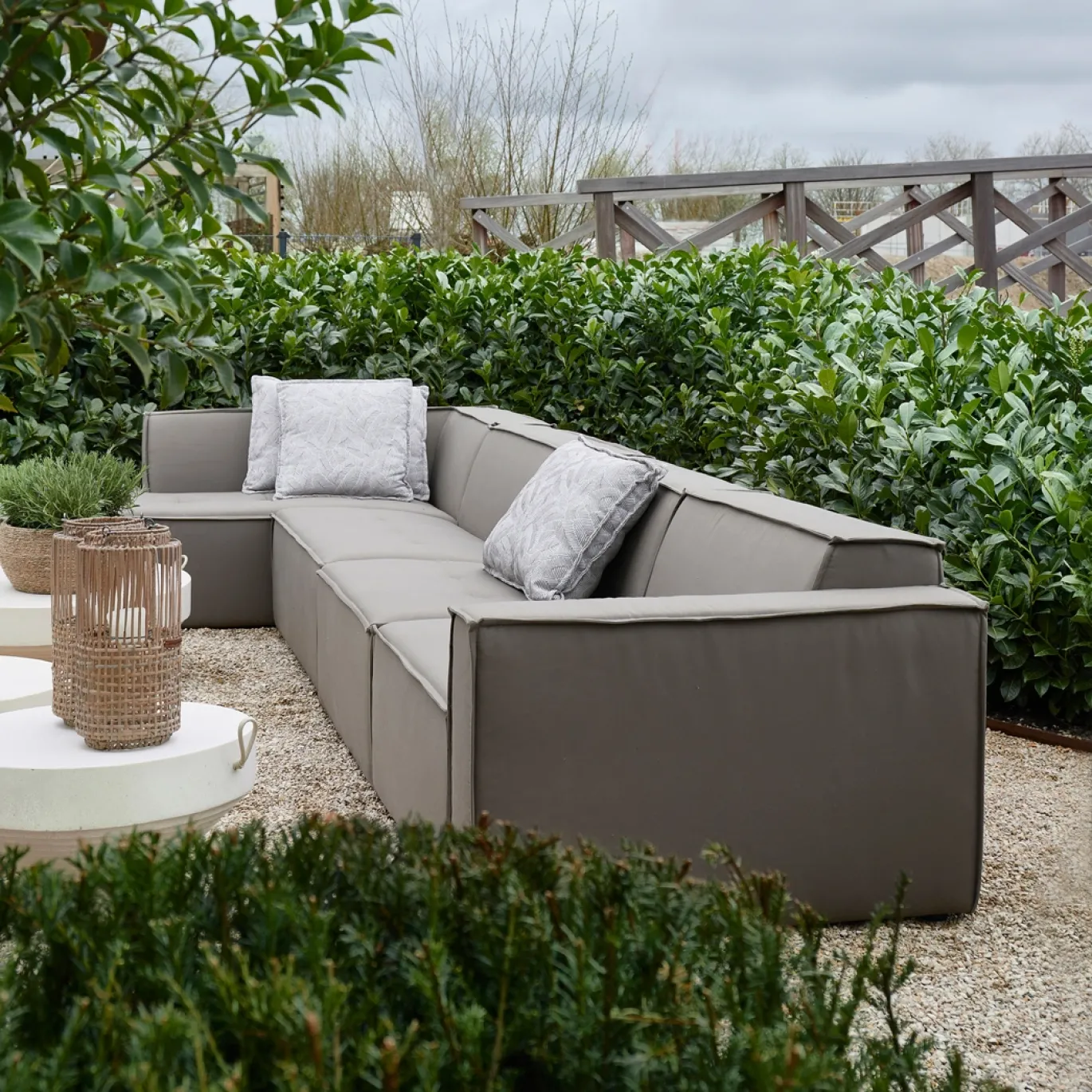 Rivièra Maison Hoekelement Bellagio Outdoor Rechts Taupe
