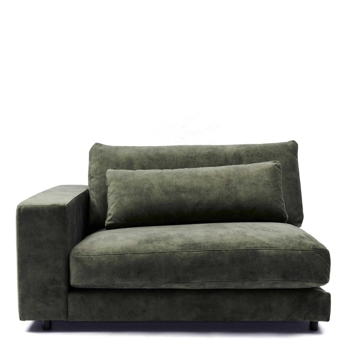 Rivièra Maison Hoekelement Stephen Arm Links Fluweel Groenblauw