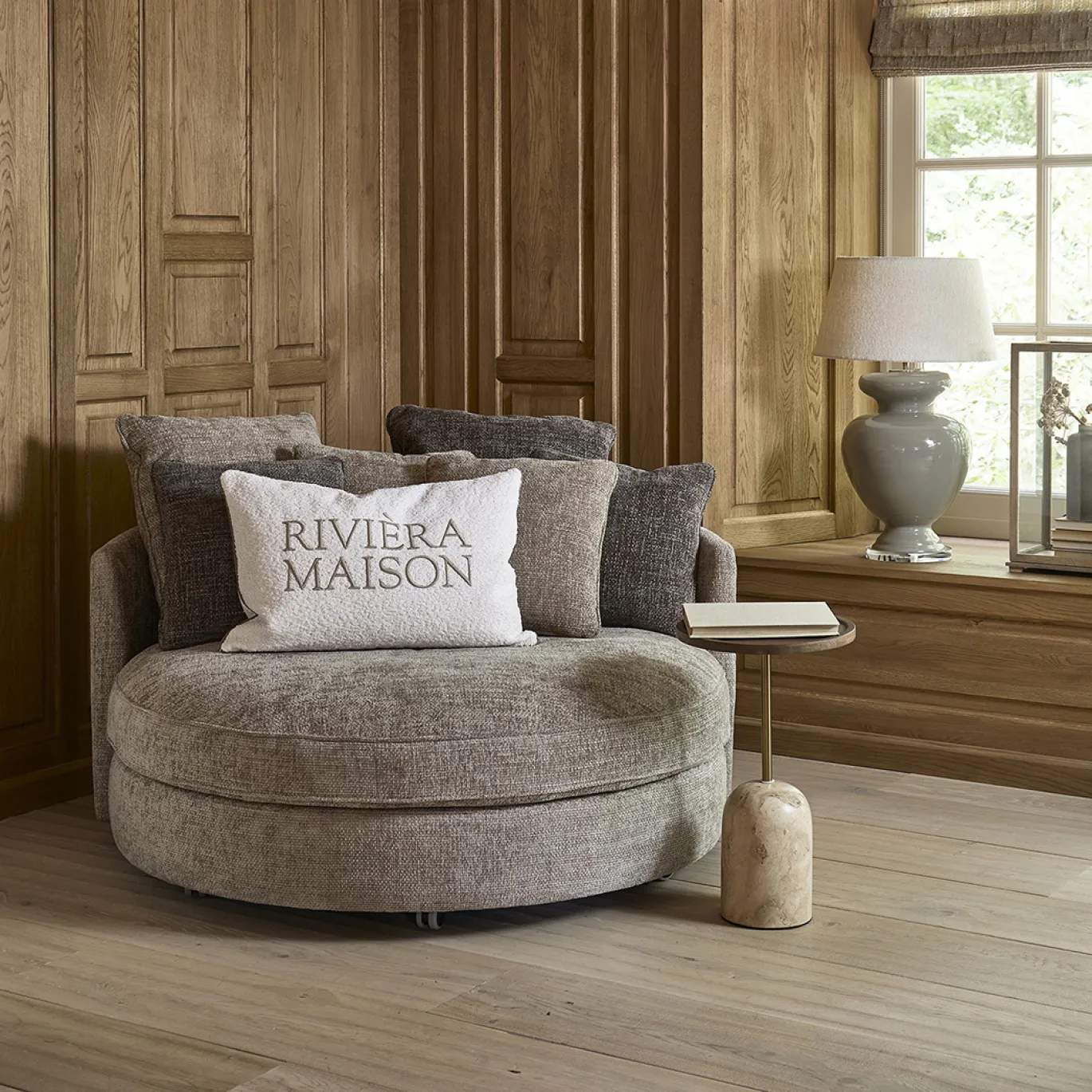 Rivièra Maison Kussen Carmin Daybed Set van 3 Greige