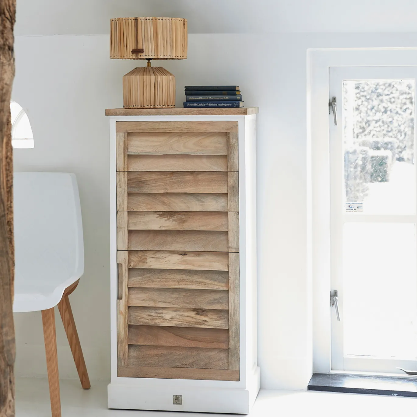Rivièra Maison Ladekast Pacifica Naturel/Wit Small