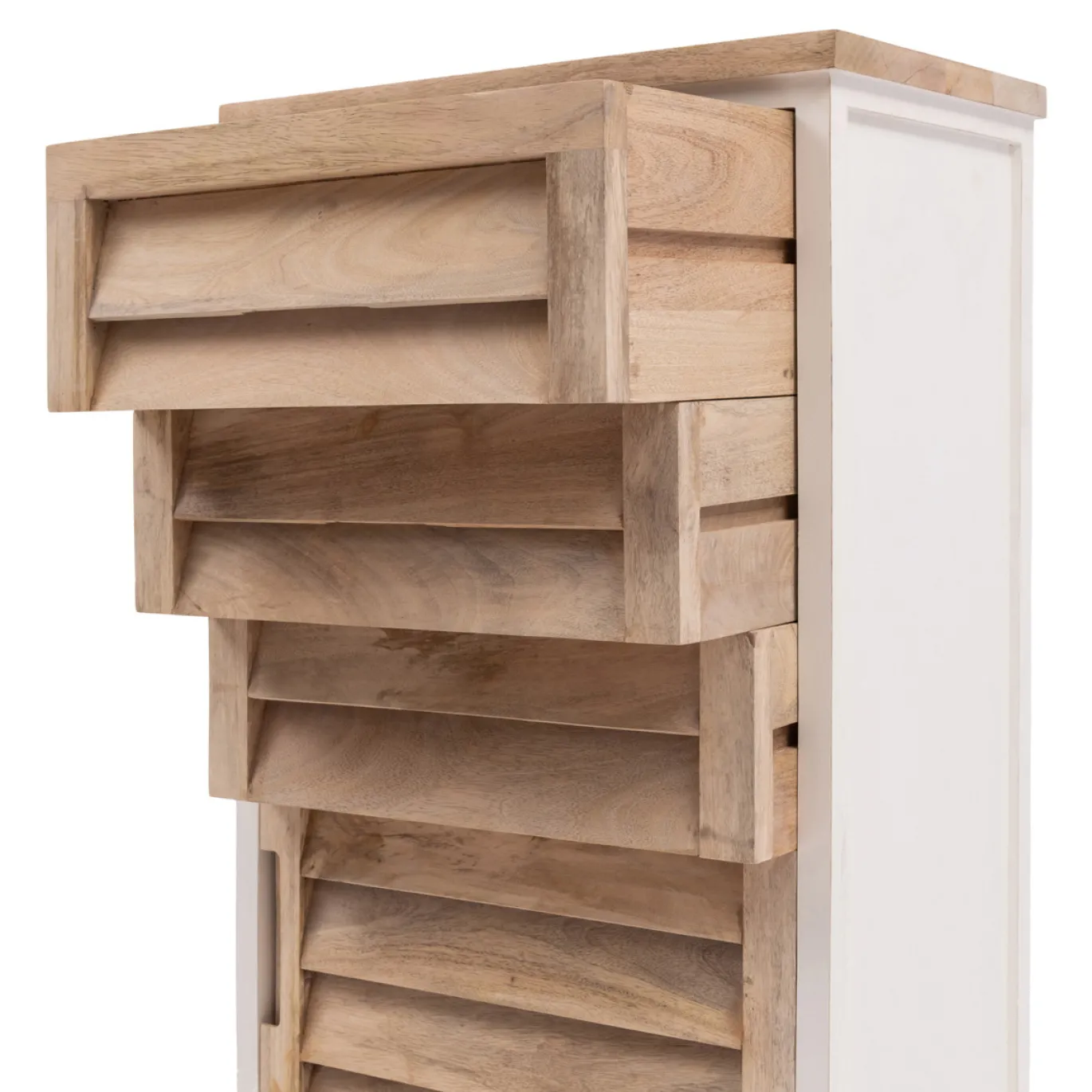 Rivièra Maison Ladekast Pacifica Naturel/Wit Small